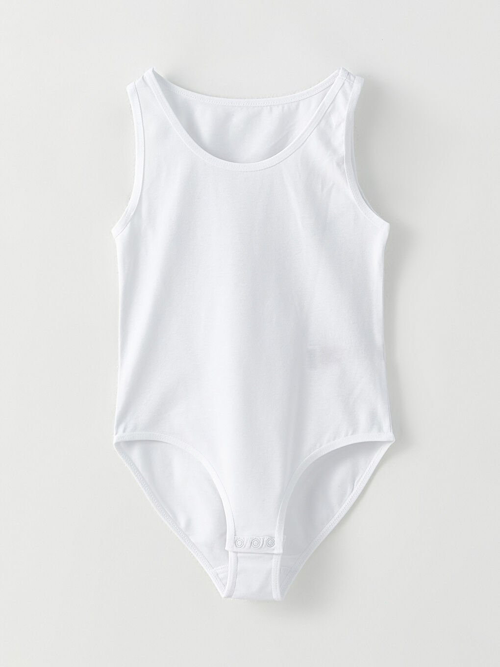 Круглый вырез Базовый Хлопковый Боди с заклепками Для девочек