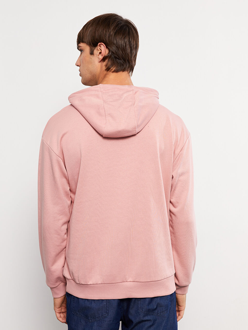 LCW Casual Pembe Uzun Kollu Baskılı Erkek Hoodie - 4