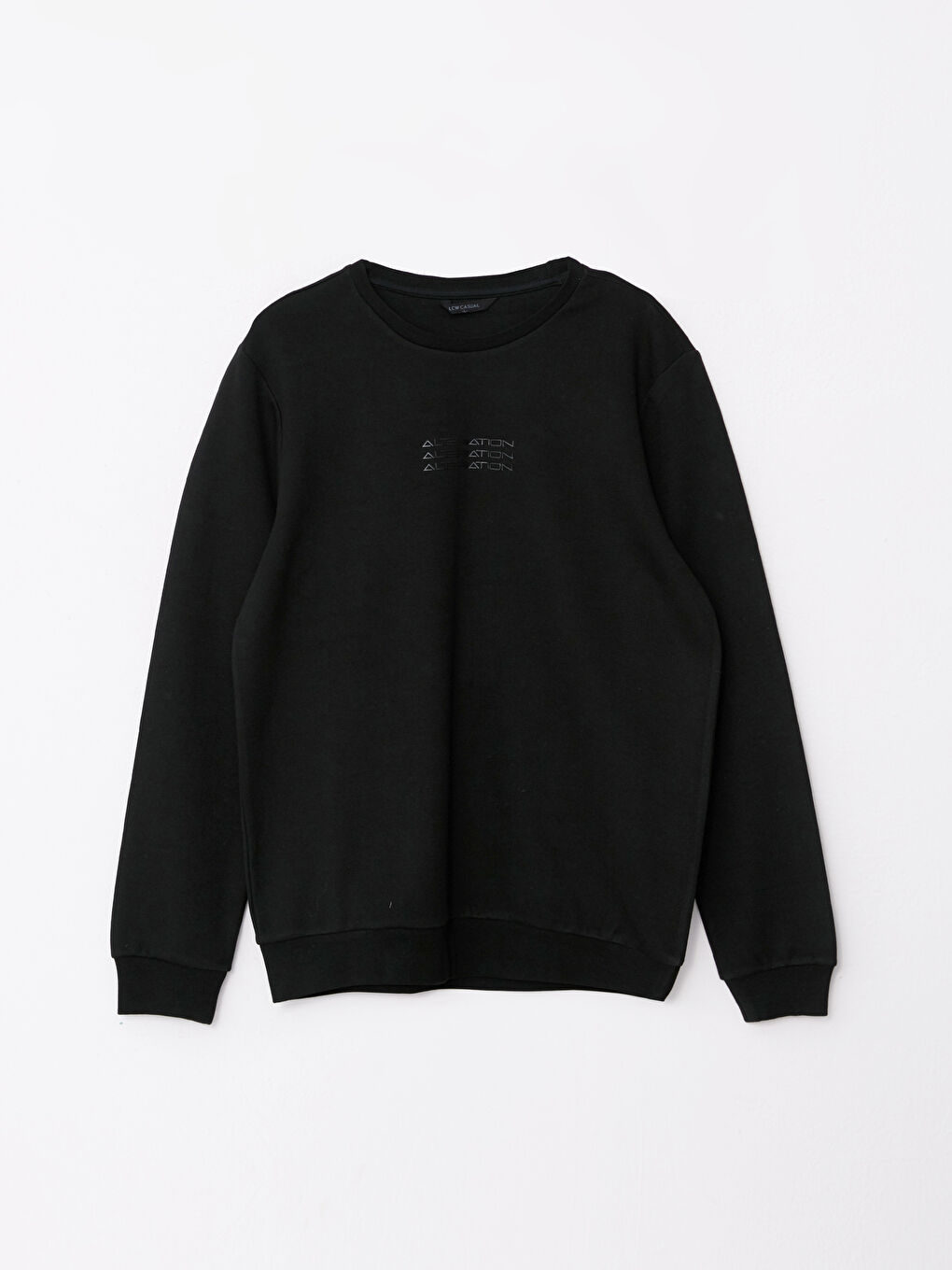 Crew Neck Long Sleeve Printed Men's Sweatshirt-5