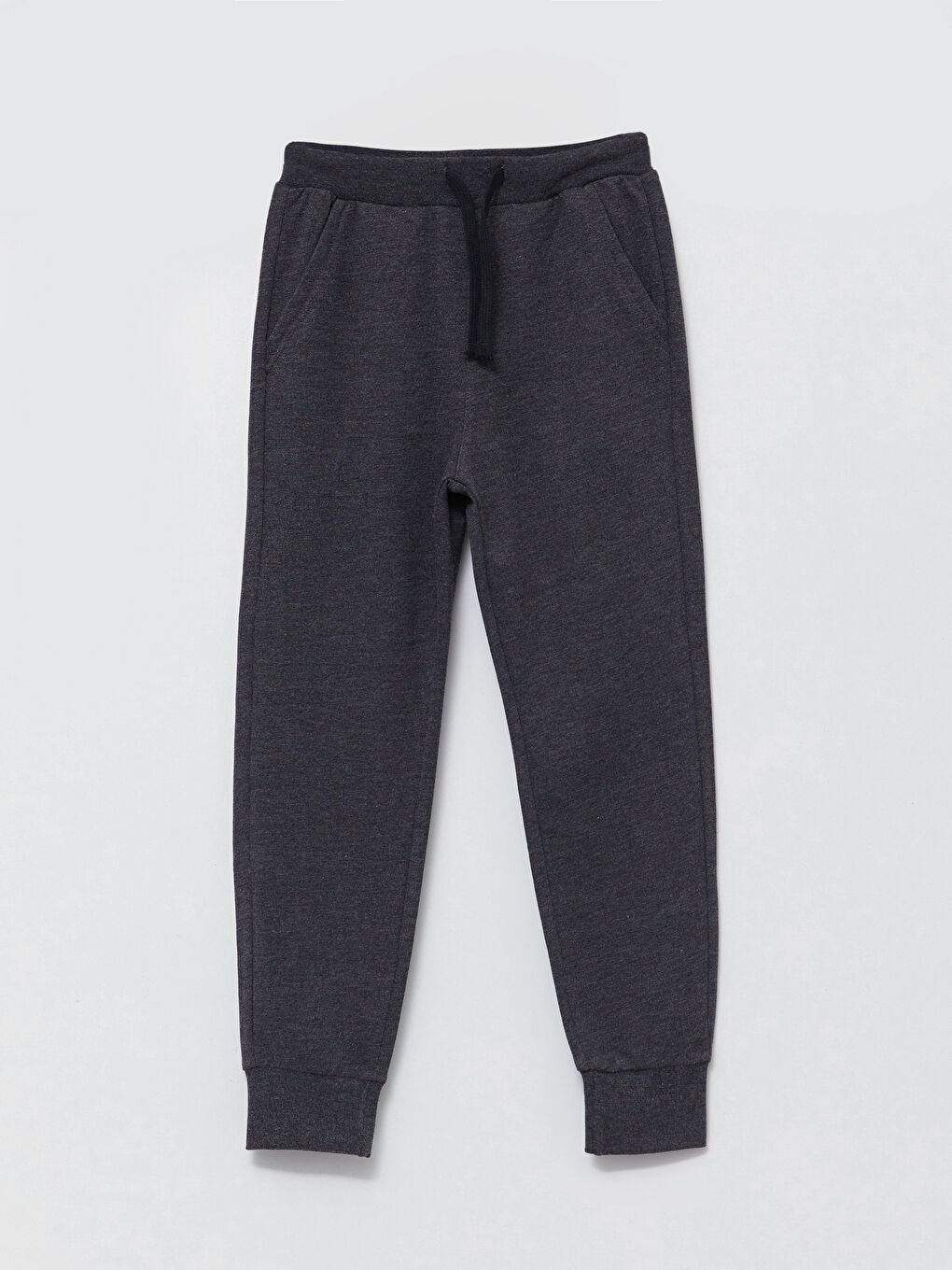 Antrasit Beli Lastikli Basic Erkek Çocuk Jogger Eşofman Altı