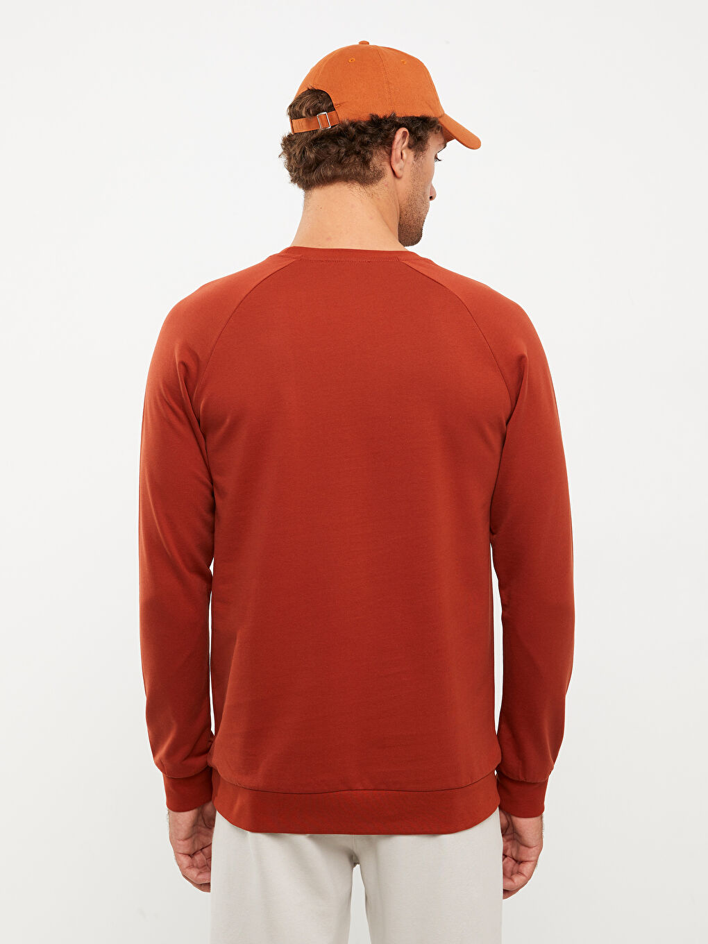 Crew Neck Long Sleeve Printed Men's Sweatshirt-4