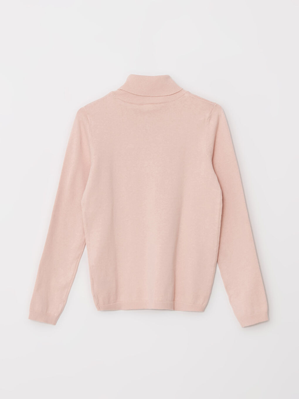 Биік жағалы принтті ұзын жеңді қыздарға арналған трикотаж жемпір-1