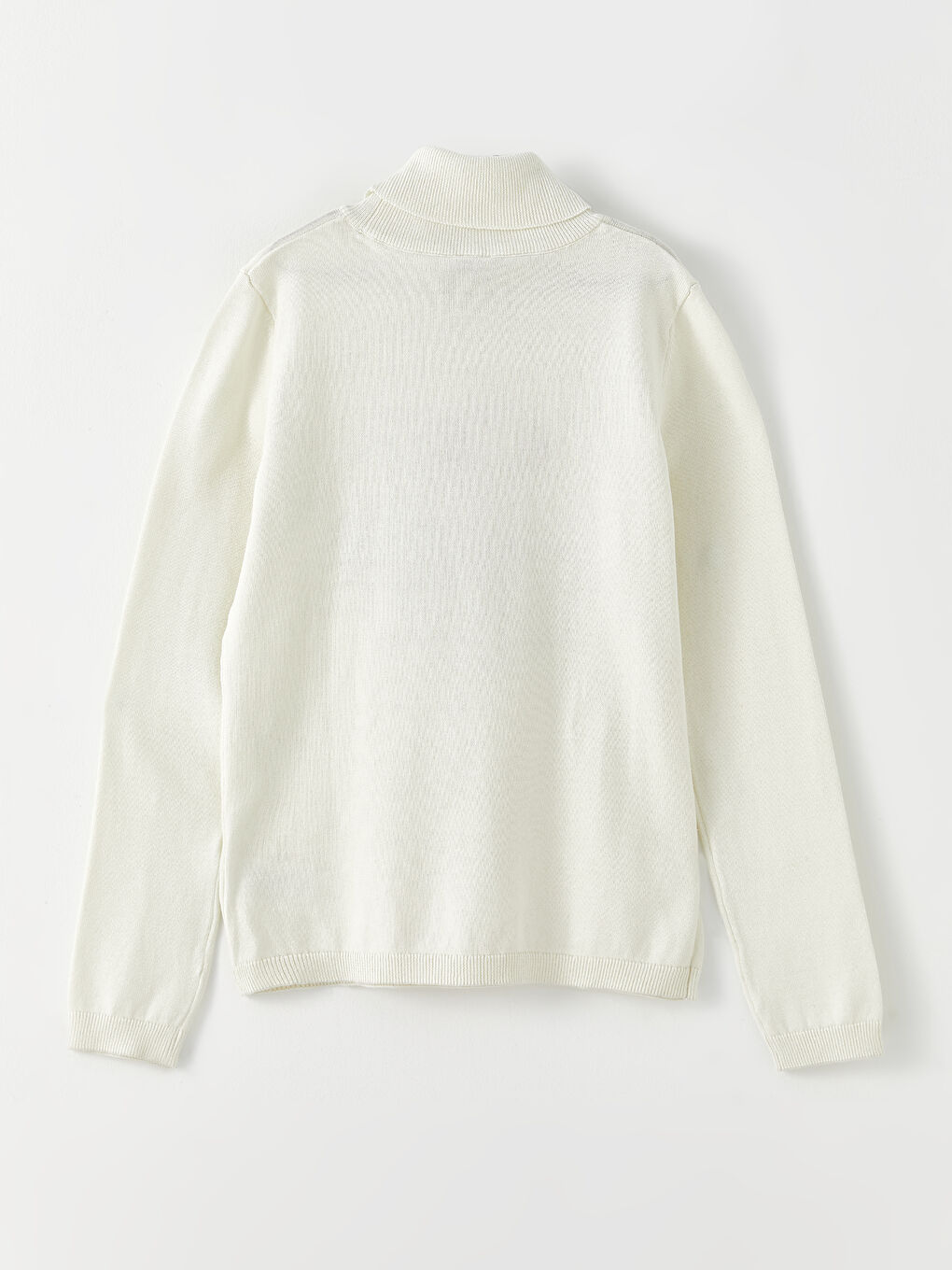 Биік жағалы принтті ұзын жеңді қыздарға арналған трикотаж жемпір-1