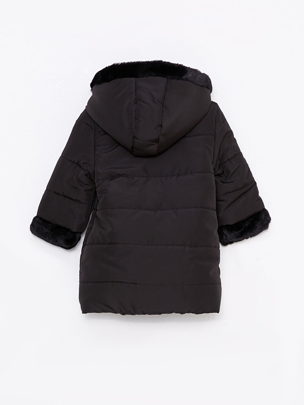 Hooded Long Sleeve Baby Girl Coat-1