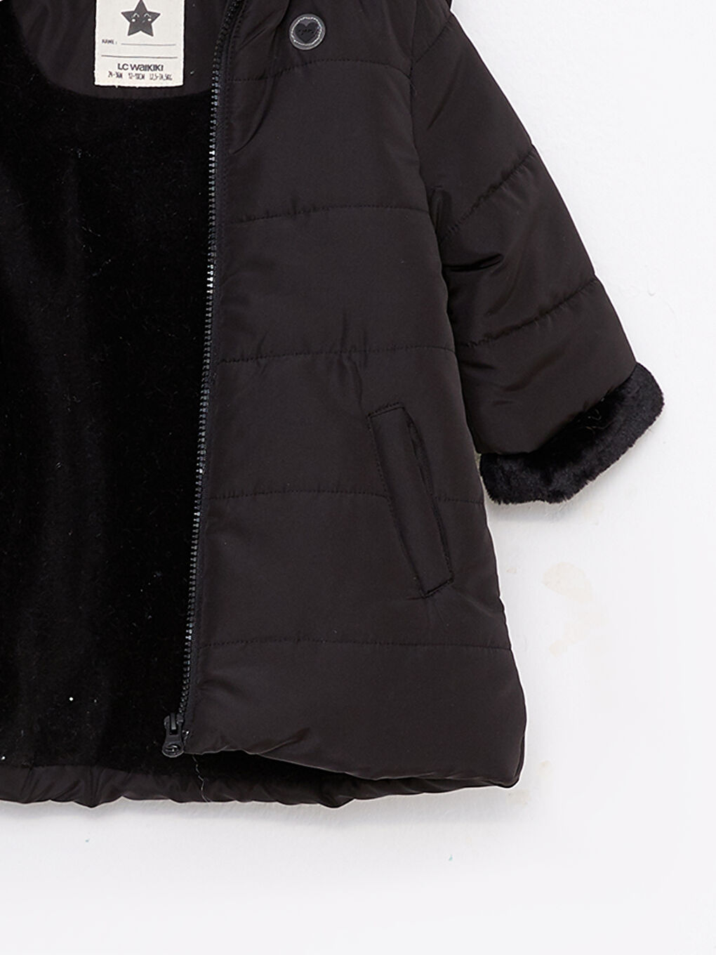 Hooded Long Sleeve Baby Girl Coat-2