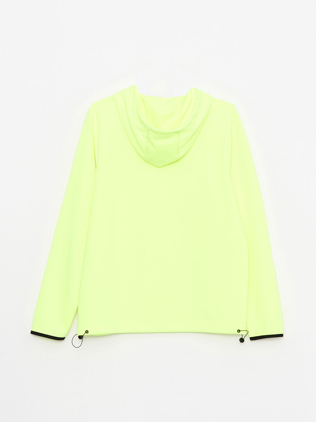 Sarı Uzun Kollu Erkek Spor Hoodie-9