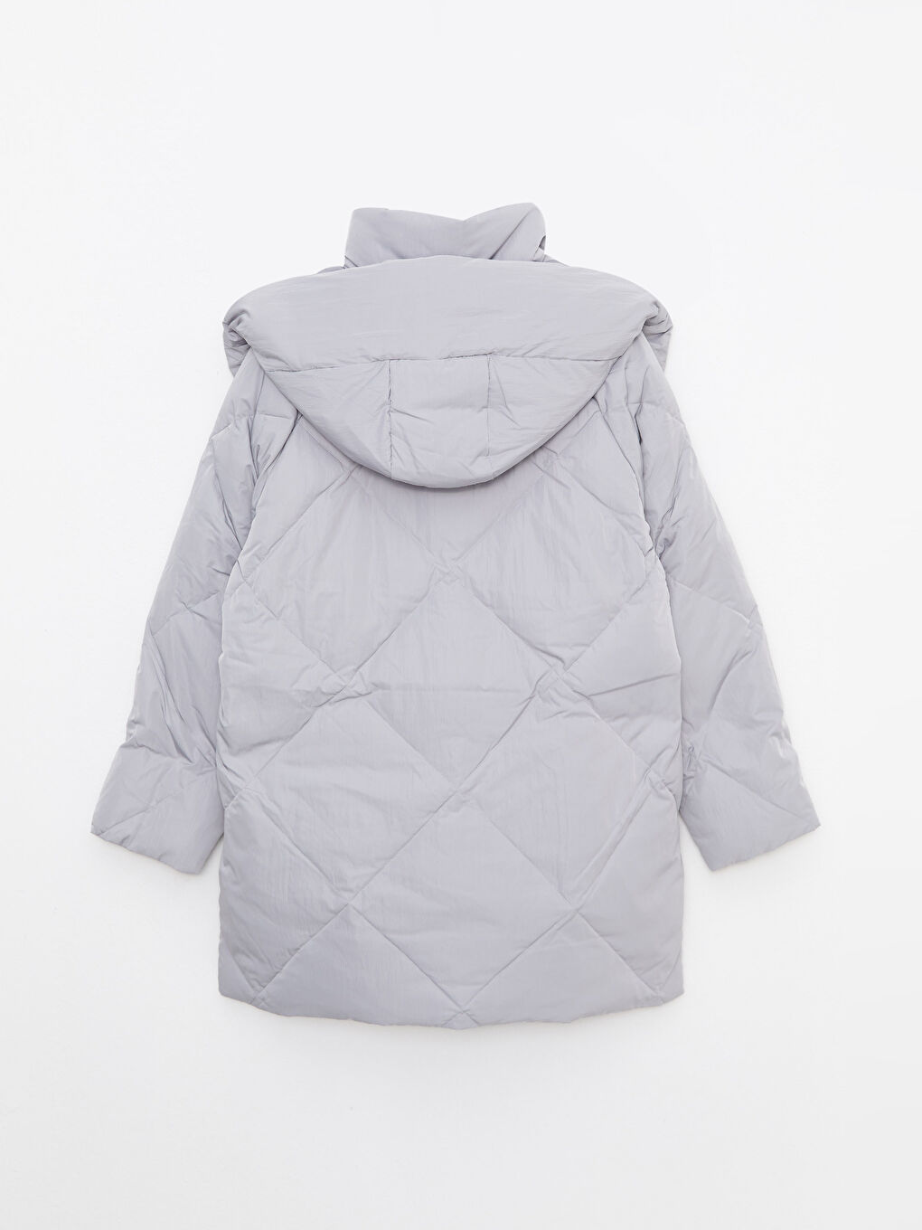Hooded Quilted Women's Puffer Coat-8