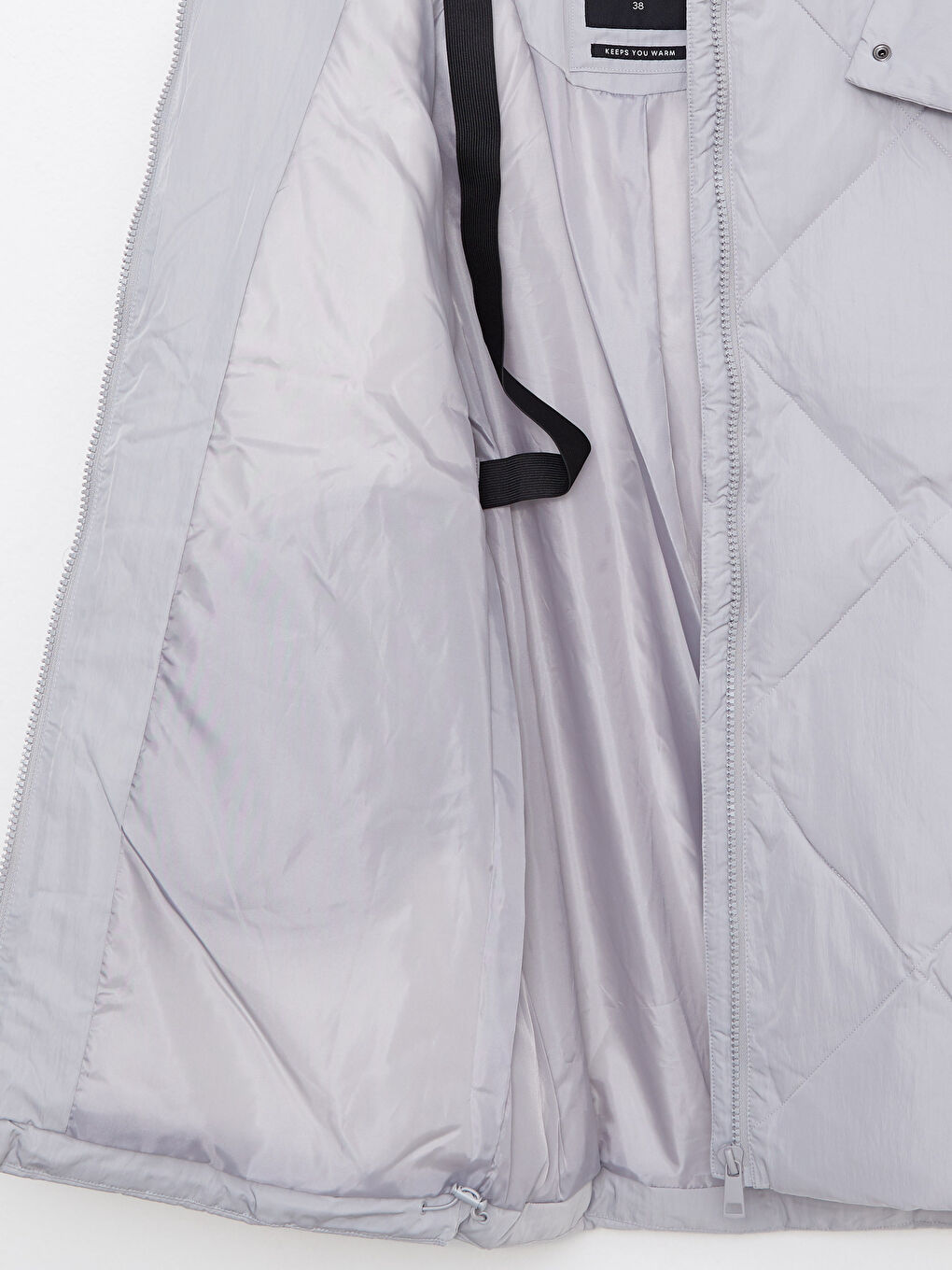Hooded Quilted Women's Puffer Coat-9