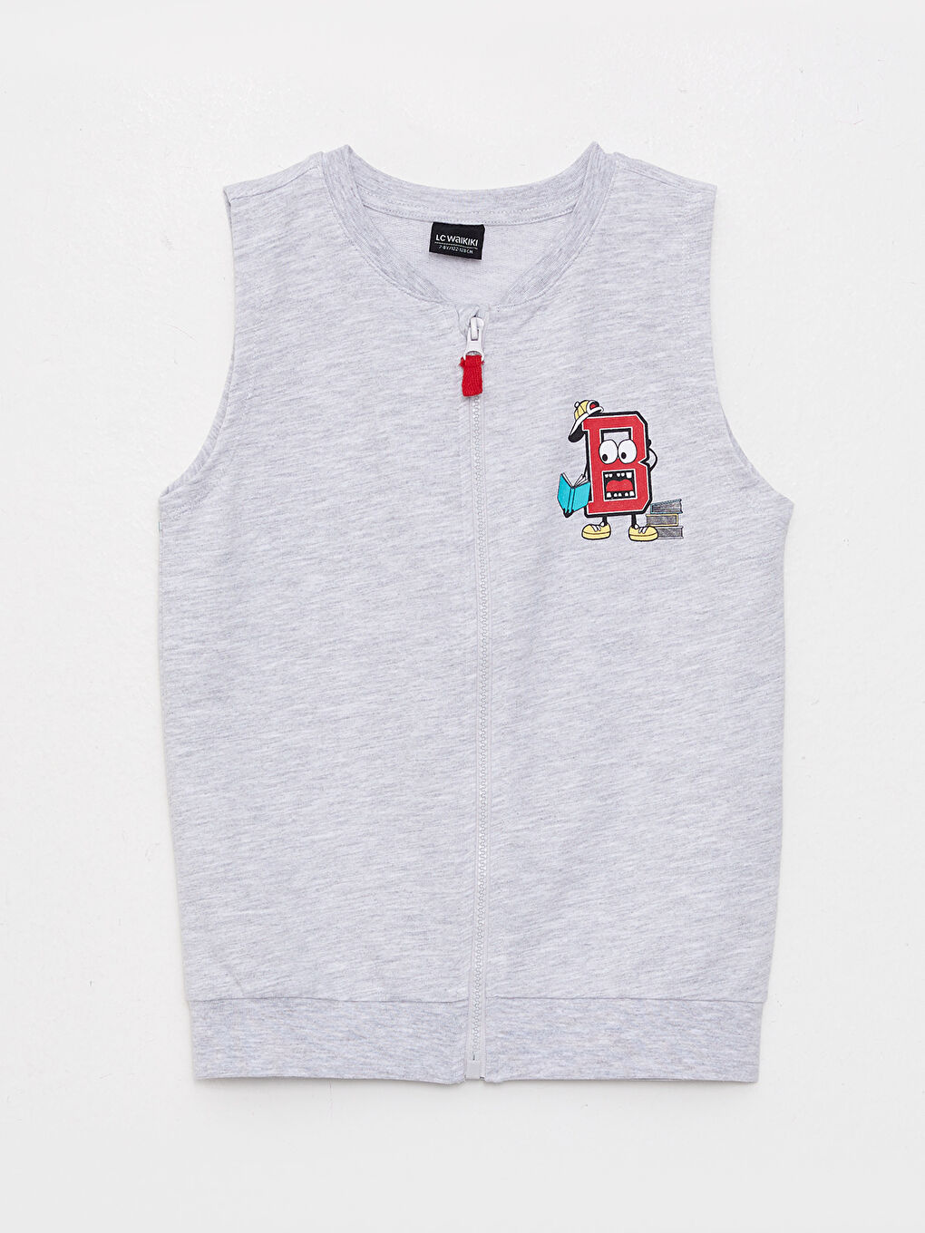 LCW Kids Crew Neck Printed Boys' Pyjama Top -W28769Z4-LAK