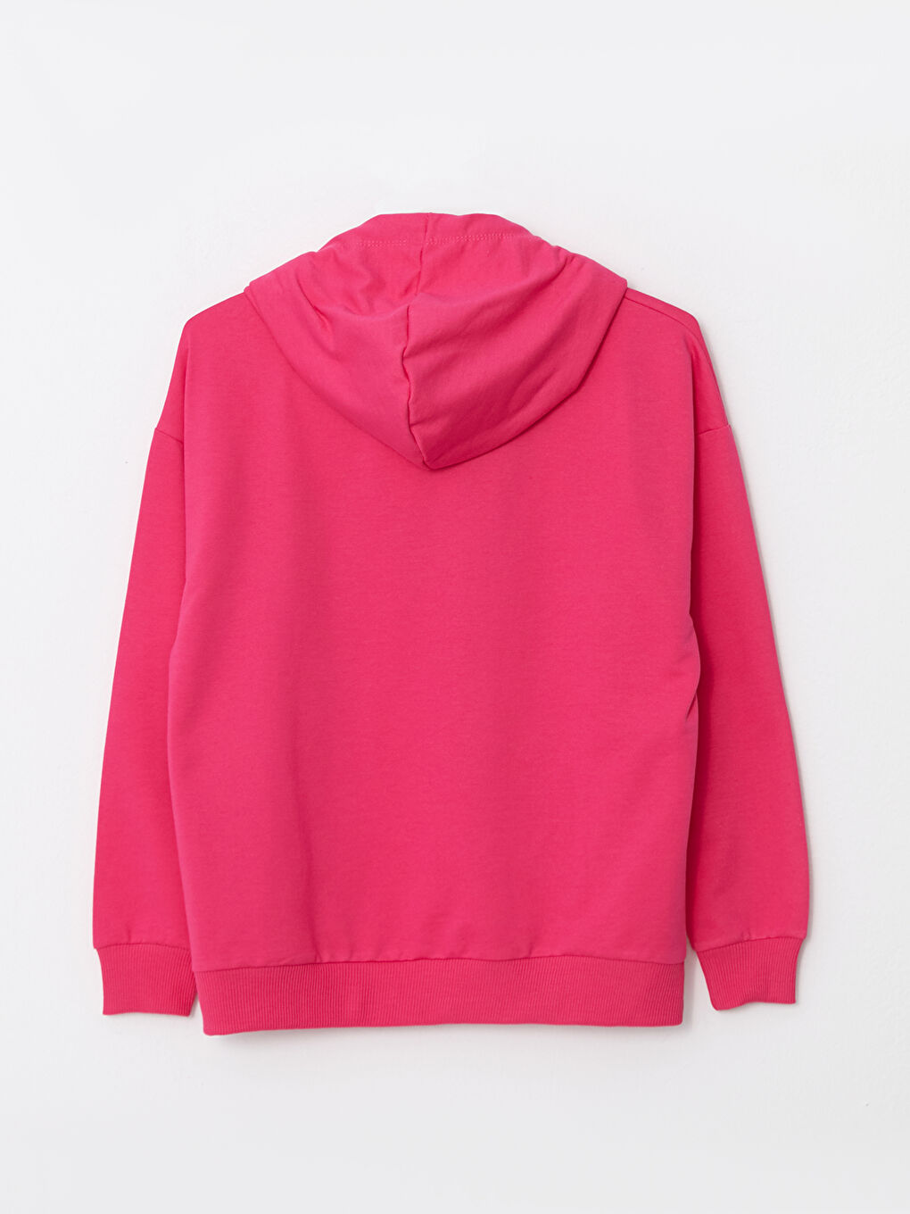 LCW Vision Koyu Pembe Kapüşonlu Baskılı Uzun Kollu Kadın Sweatshirt - 6