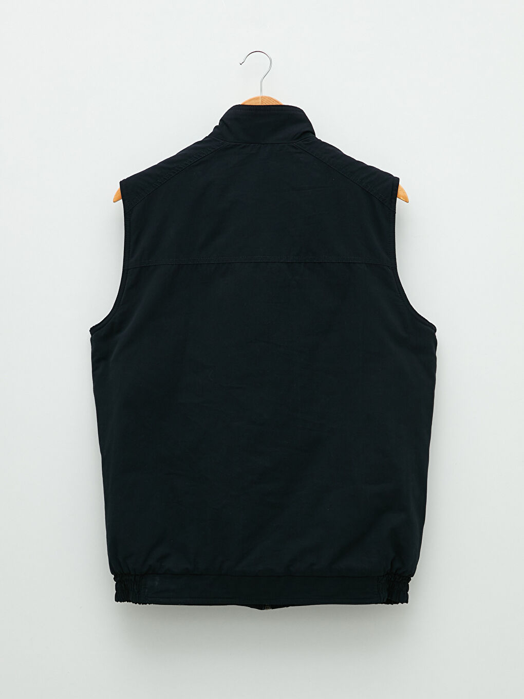 Lacivert Standart Kalıp Dik Yaka Erkek Yelek-6