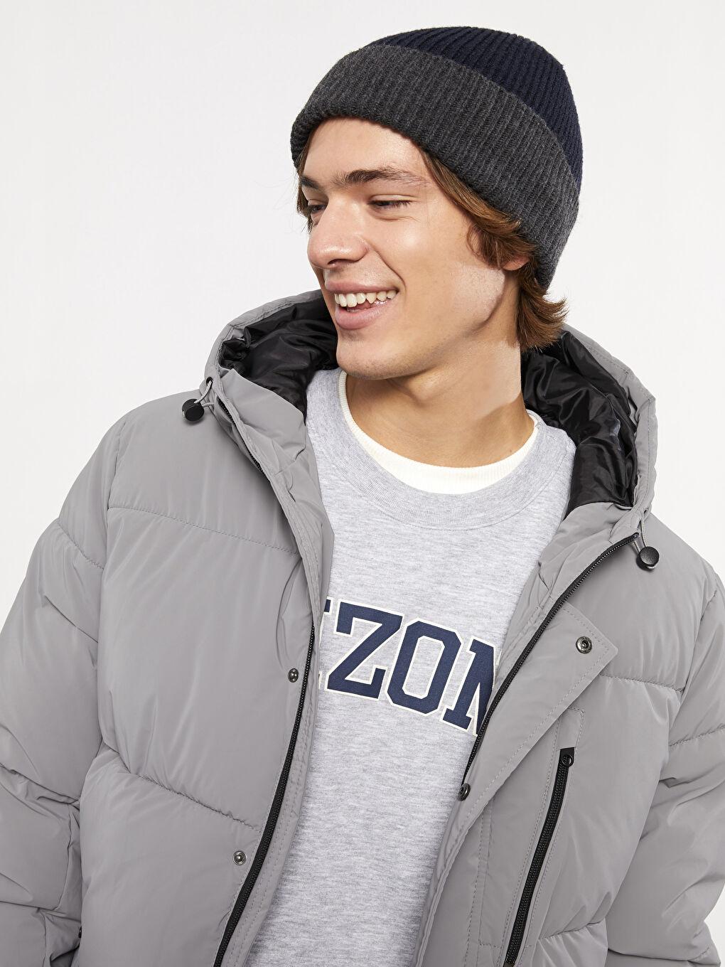 LC Waikiki Standard Fit Hooded Thick Men's Coat -W28796Z8