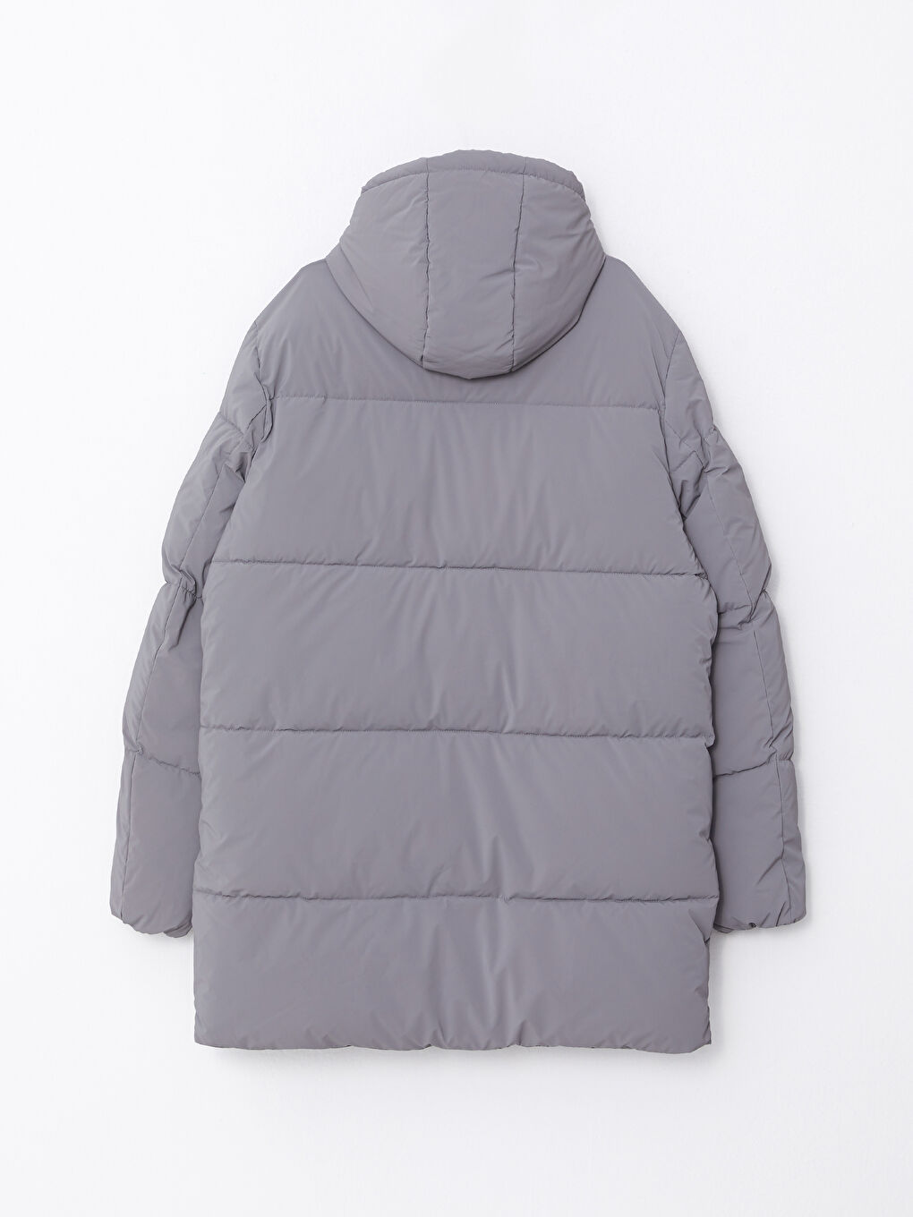 Мужское Толстое Пальто с Капюшоном Стандартного Кроя-6