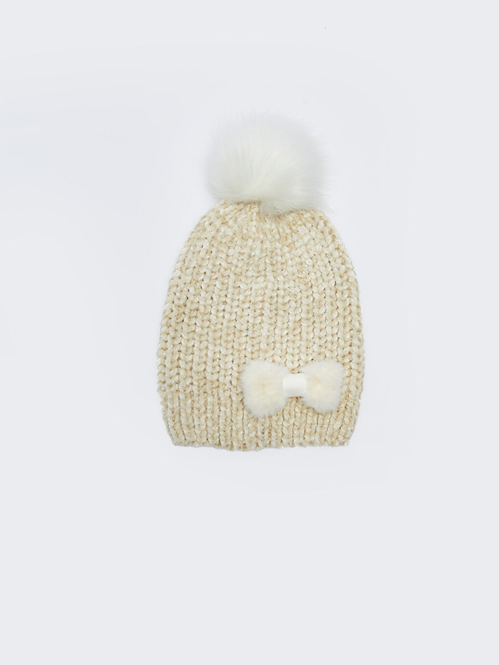 LCW ACCESSORIES Боне от трикотаж с детайл панделка за момичета -W28799Z4-D3W