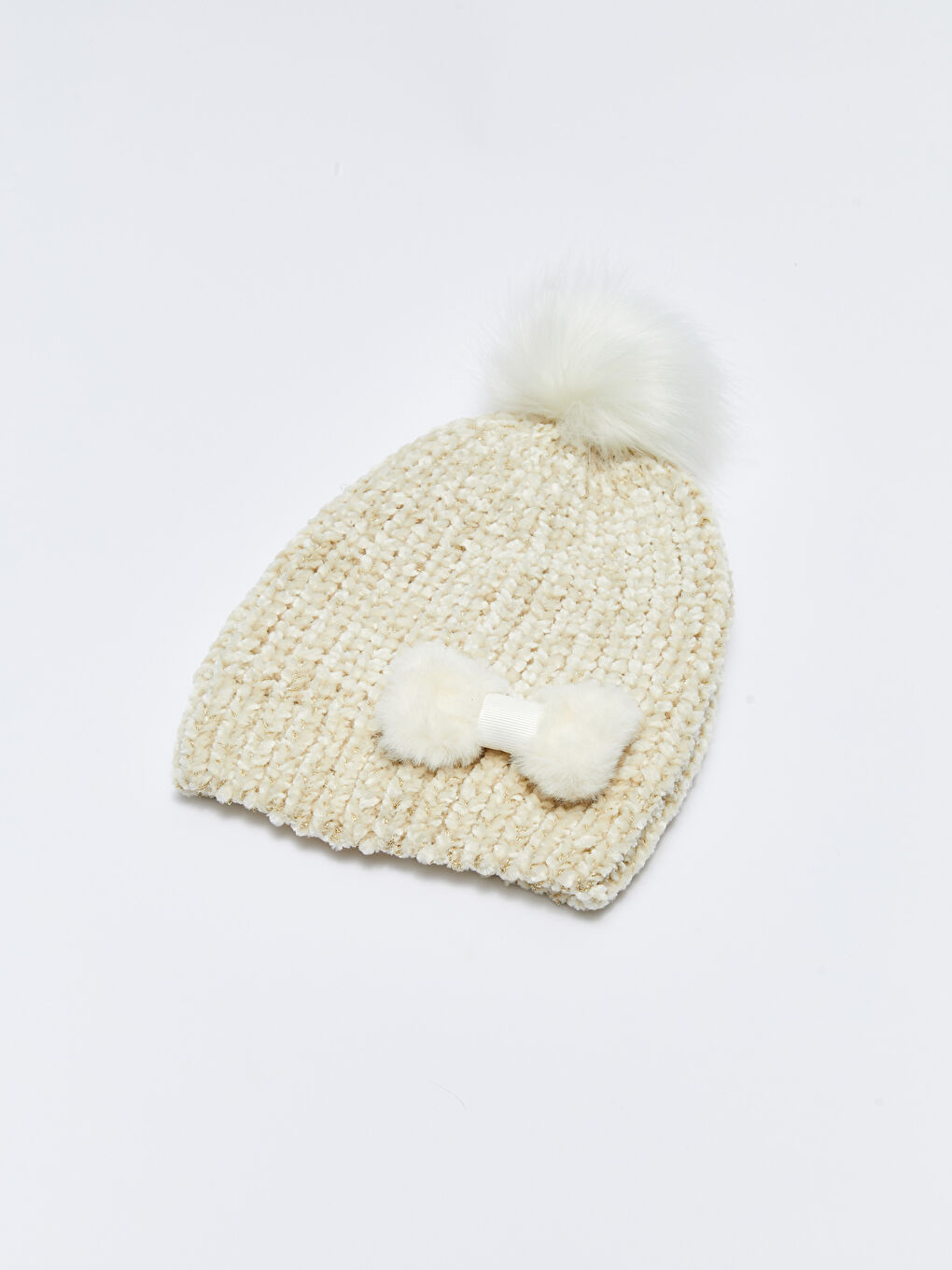 LCW ACCESSORIES Боне от трикотаж с детайл панделка за момичета -W28799Z4-D3W