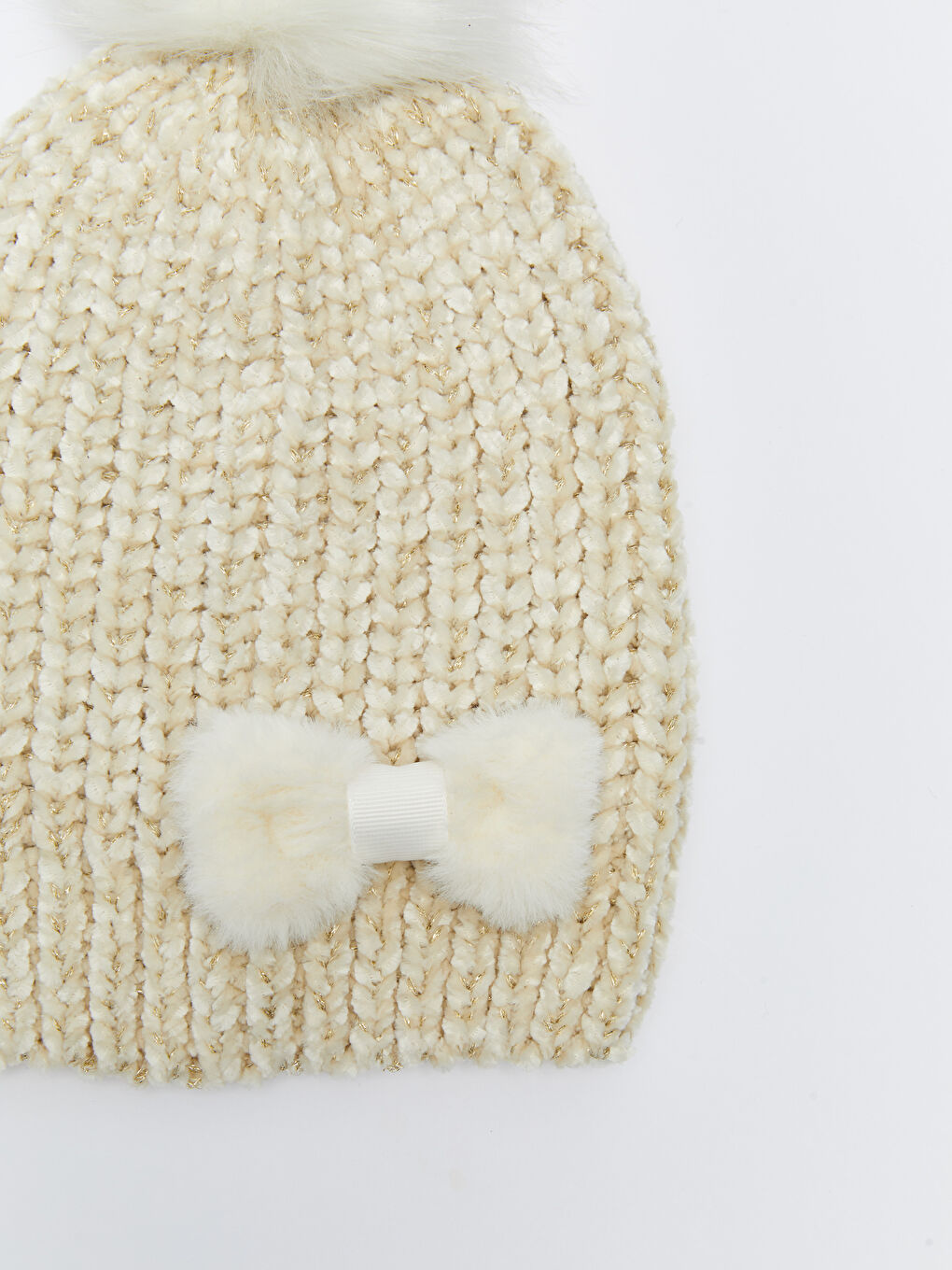 LCW ACCESSORIES Боне от трикотаж с детайл панделка за момичета -W28799Z4-D3W