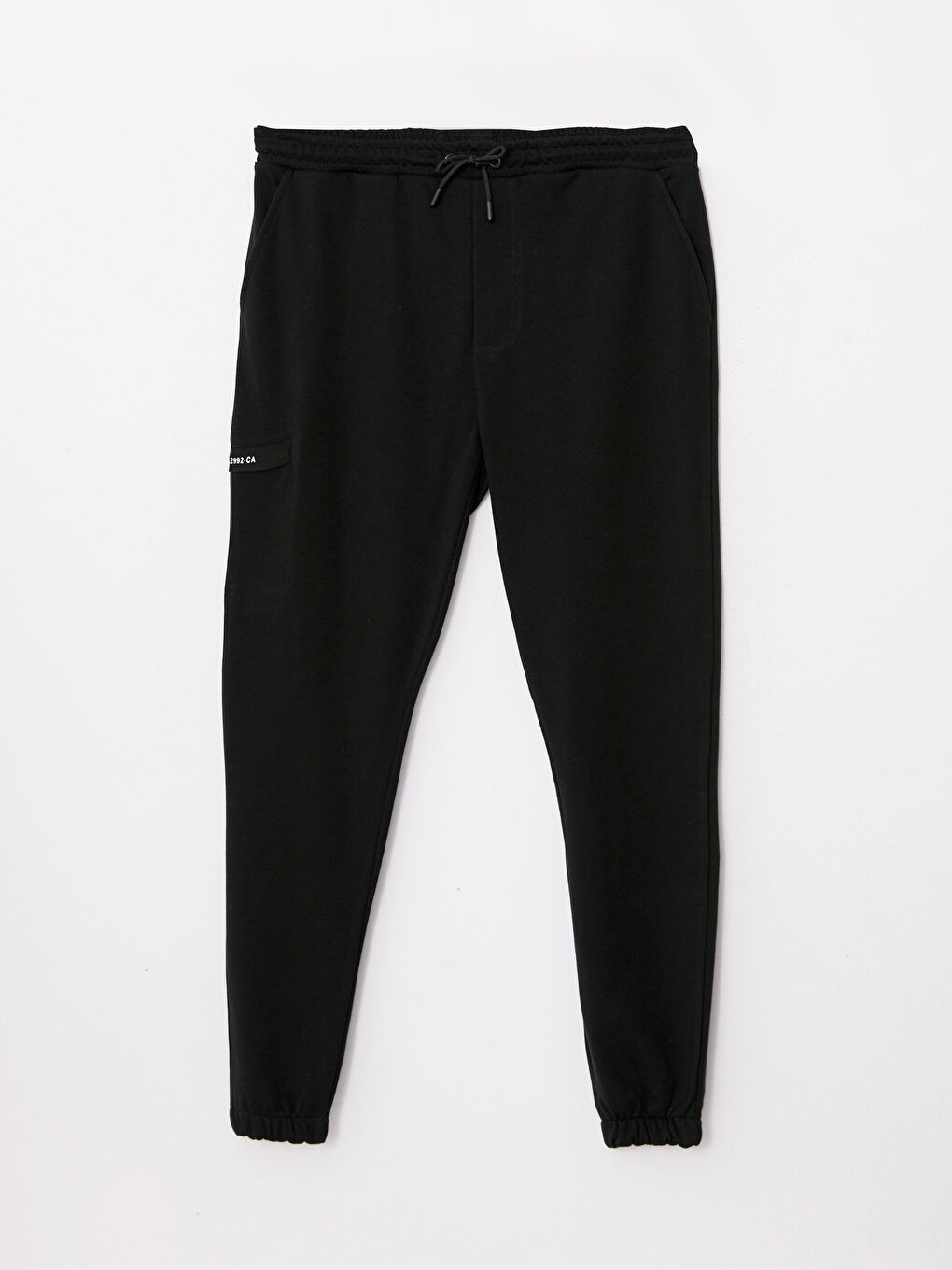 Siyah Rahat Kalıp Erkek Jogger Eşofman Altı-5