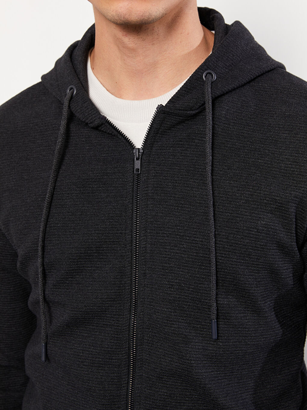 Hooded Long Sleeve Men's Sports Cardigan-3