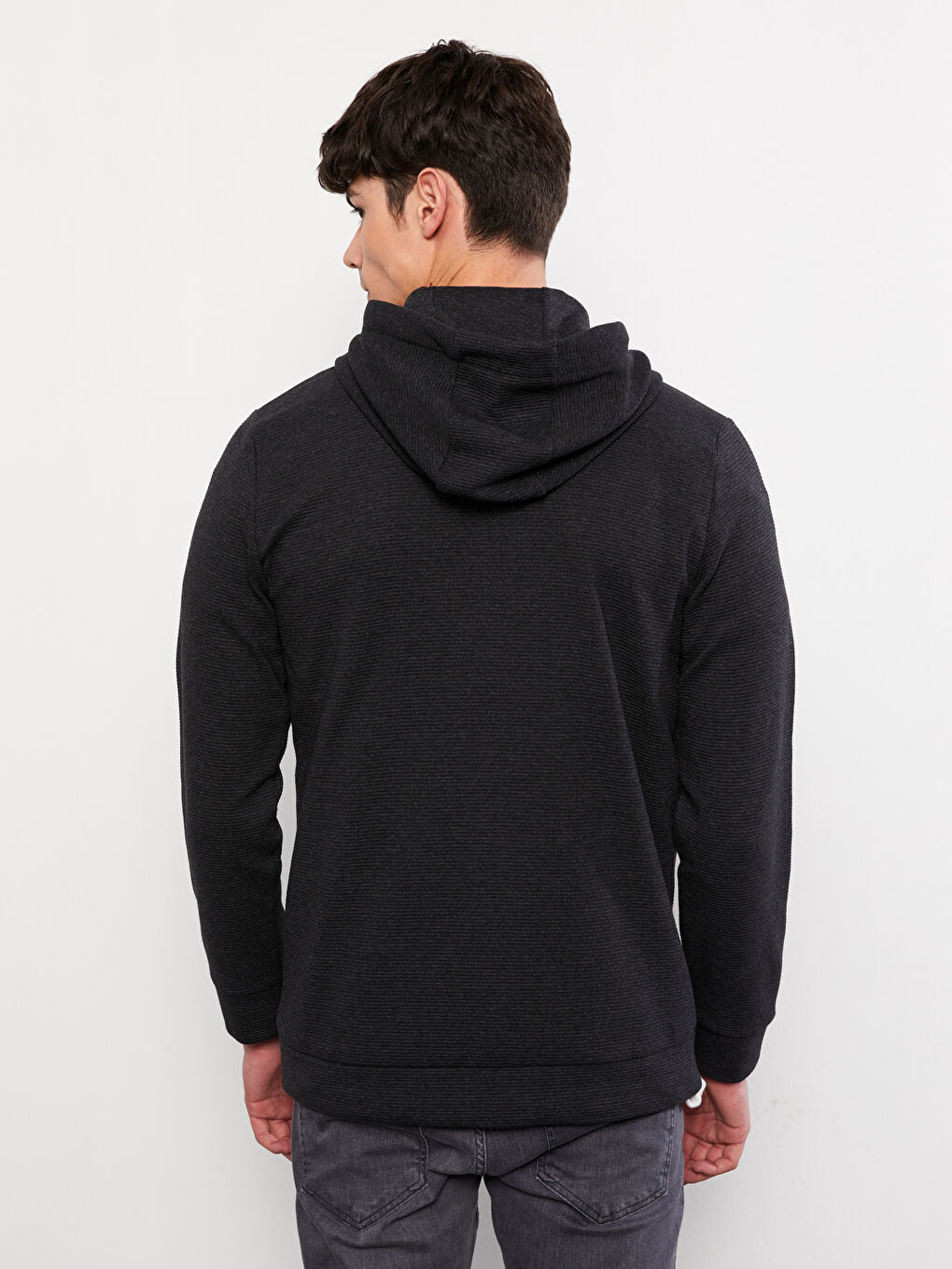 Hooded Long Sleeve Men's Sports Cardigan-4