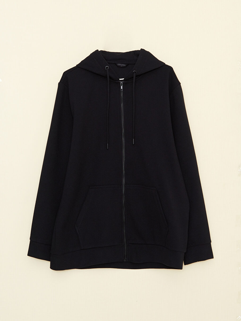 ерлерге арналған капюшонды ұзын жеңді спорттық кардиган-4