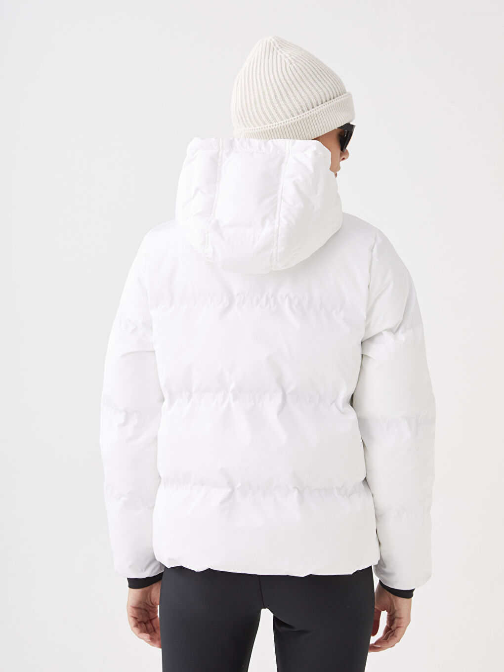 LCW OUTDOOR Women's Hooded Plain Puffer Coat -W28865Z8-RVK