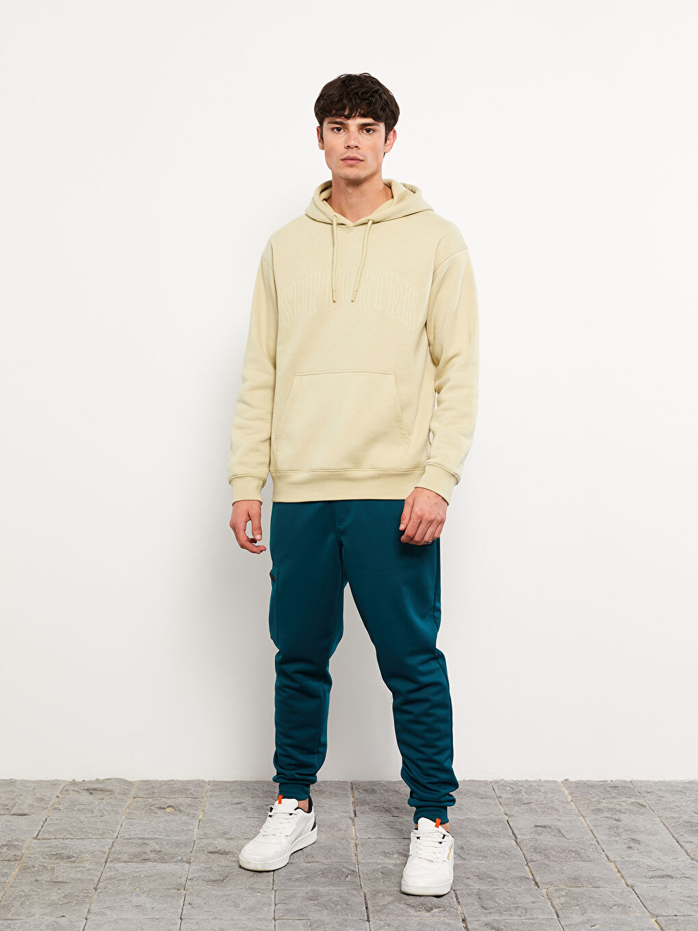 Petrol Slim Fit Erkek Jogger Eşofman Altı-1