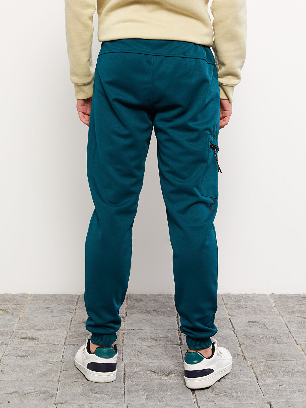 Petrol Slim Fit Erkek Jogger Eşofman Altı-3