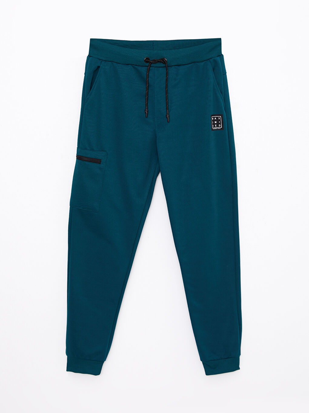 Petrol Slim Fit Erkek Jogger Eşofman Altı-5
