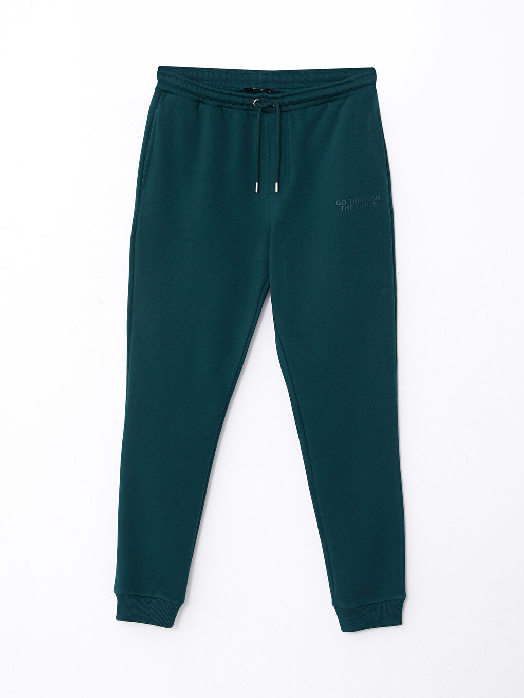 Yeşil Standart Kalıp Erkek Kalın Eşofman Altı-5