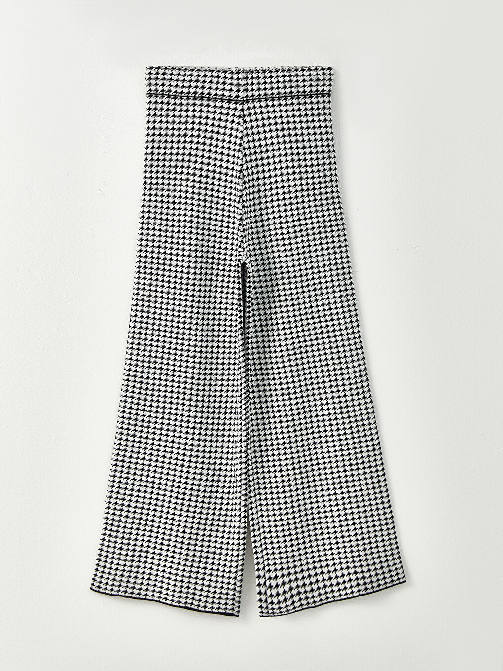 Elasticated Waist Plaid Women's Trousers-5