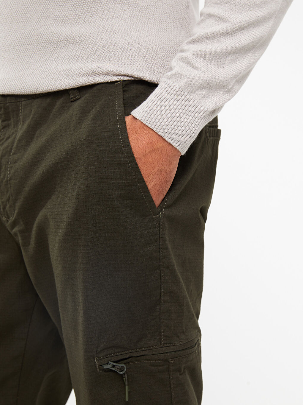 Брюки чино мужские из габардина стандартного кроя-2