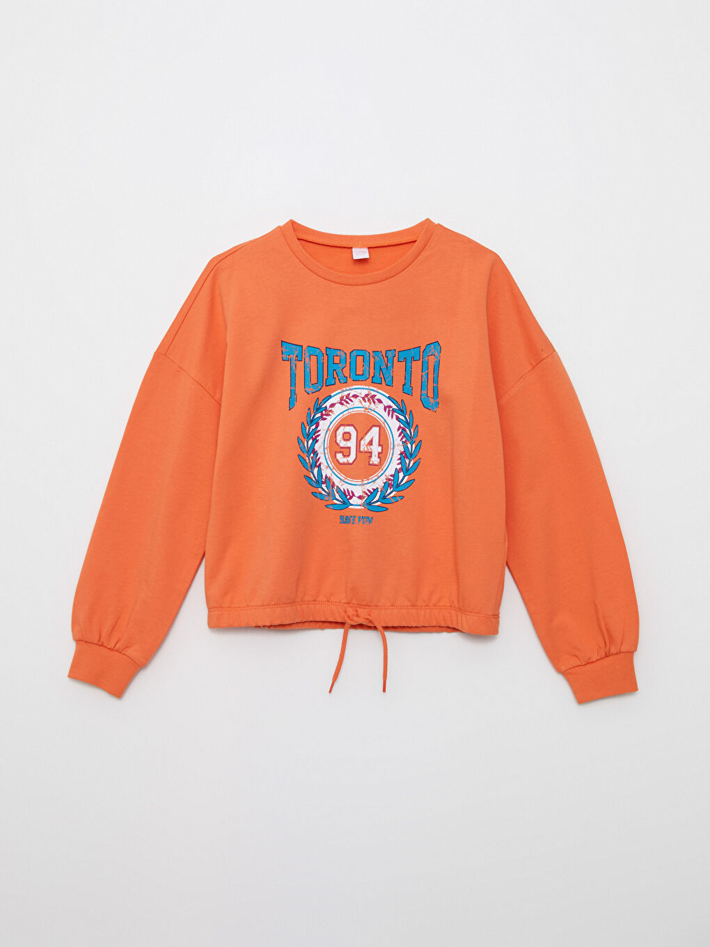 Crew Neck Printed Long Sleeve Girls' Pyjama Set-1