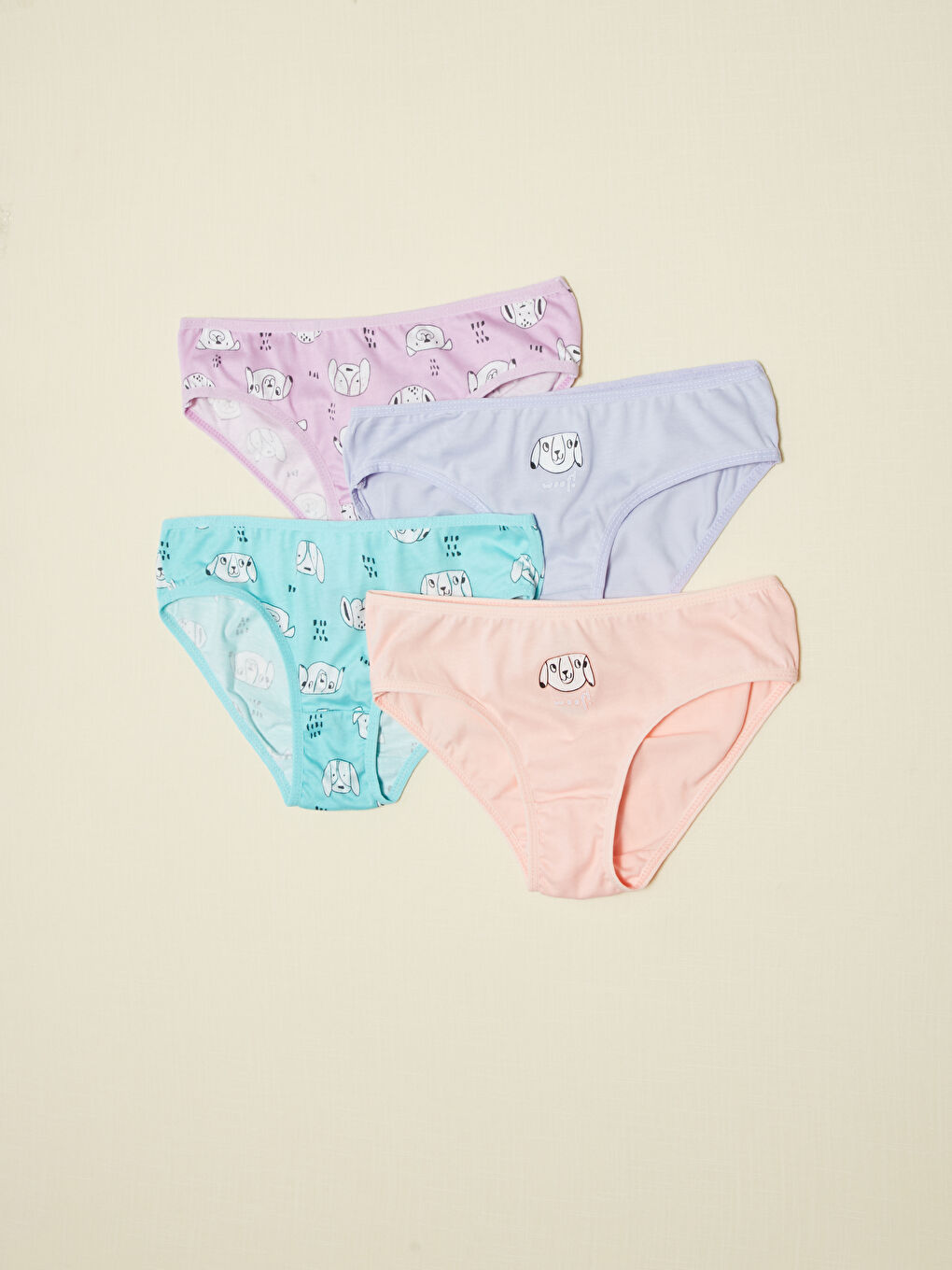 Printed Girl Panties 4 Pieces