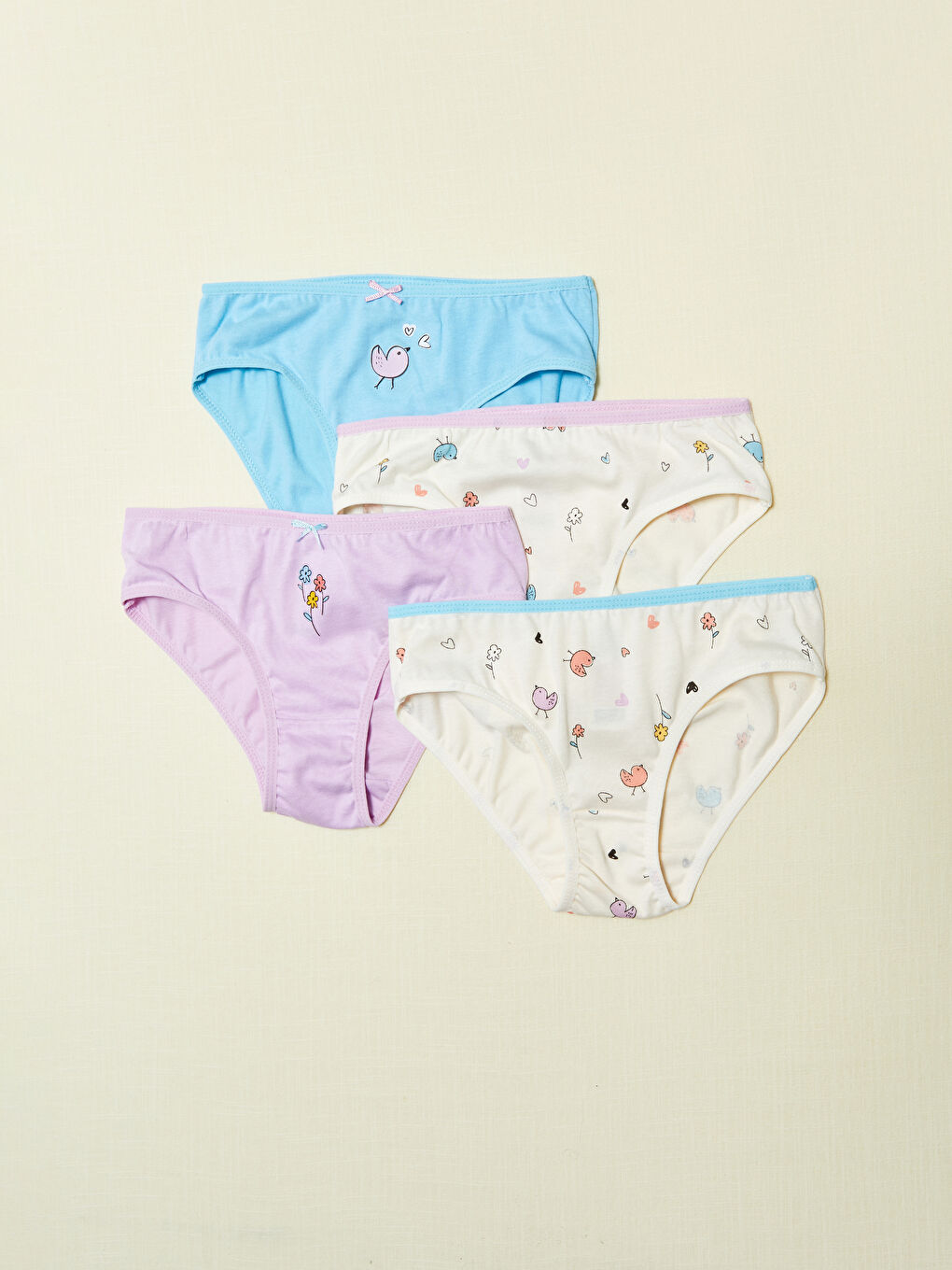 Printed Girl Panties 4 Pieces
