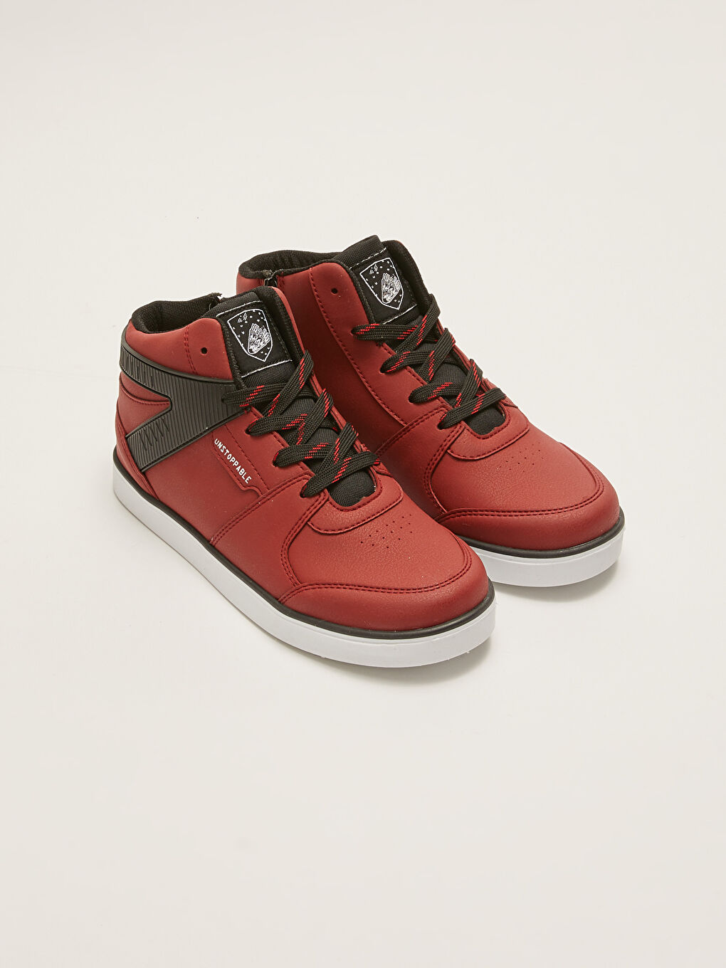 Kırmızı Bağcıklı Bilek Boy Erkek Çocuk Spor Ayakkabı