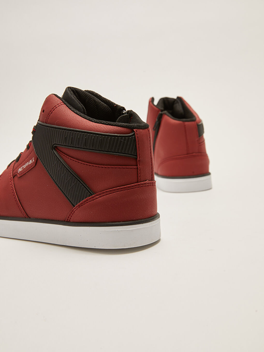 Kırmızı Bağcıklı Bilek Boy Erkek Çocuk Spor Ayakkabı-4