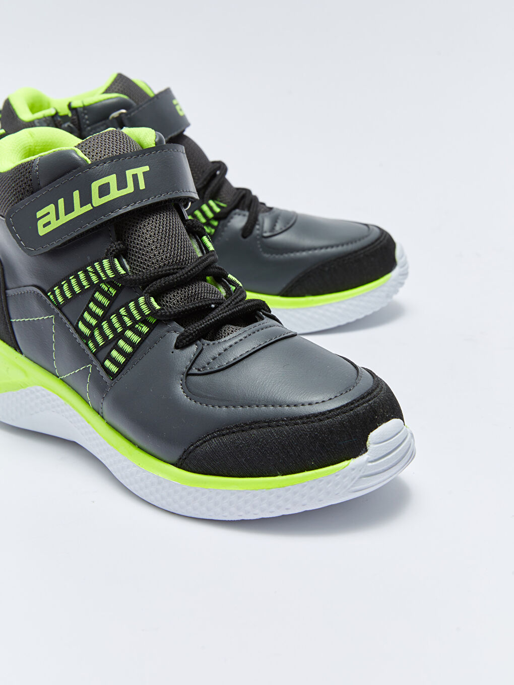 Ботинки для мальчиков с принтом и застежкой-липучкой-2