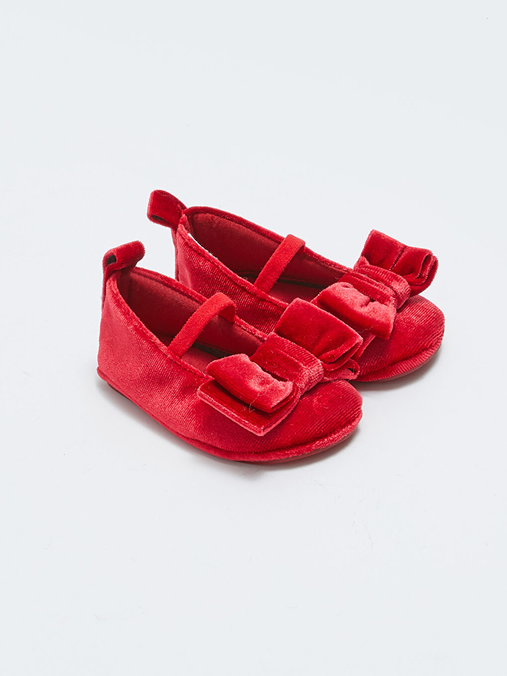 Kırmızı Fiyonk Detaylı Kız Bebek İlk Adım Ayakkabısı-2