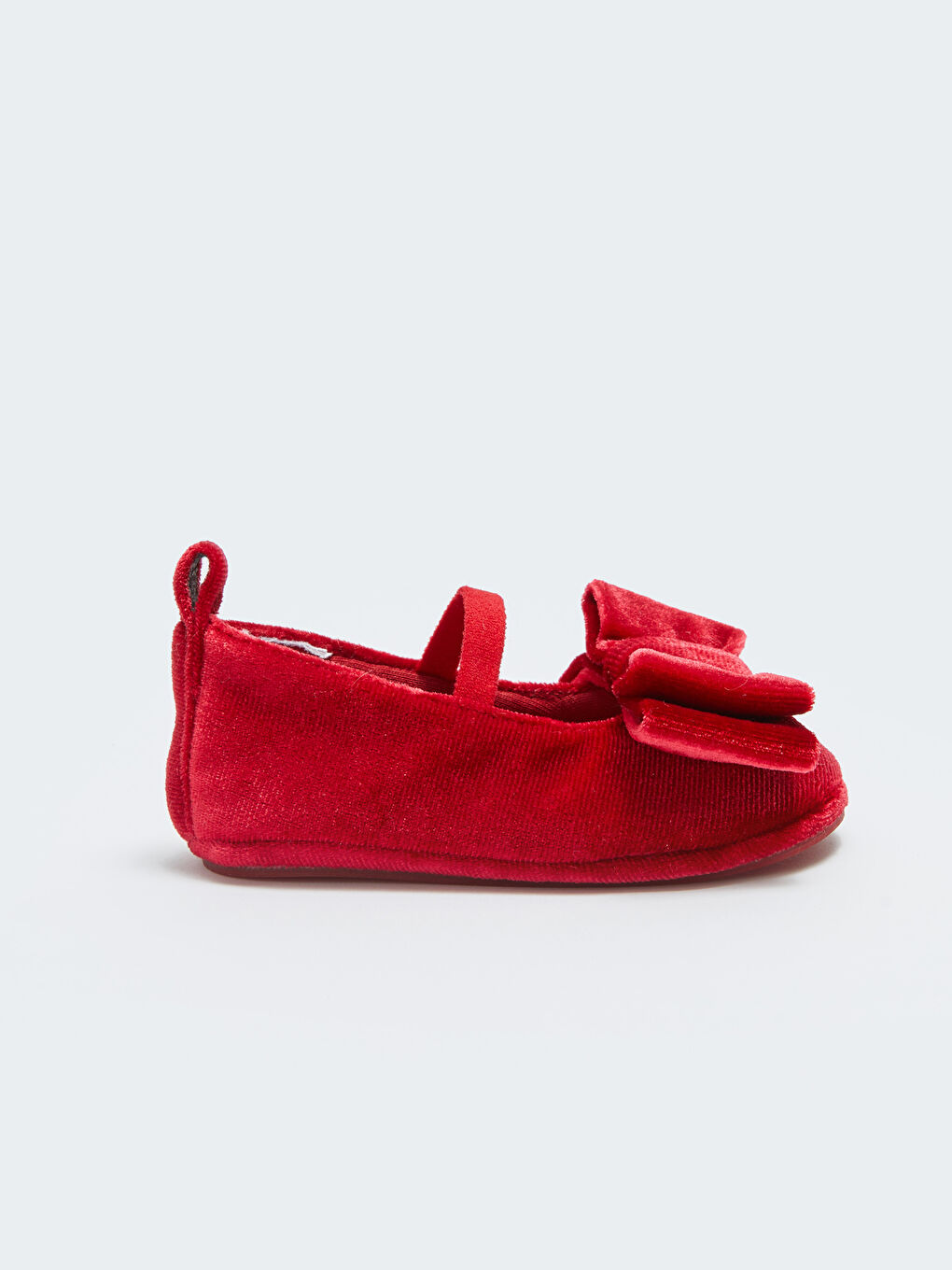 Kırmızı Fiyonk Detaylı Kız Bebek İlk Adım Ayakkabısı-3
