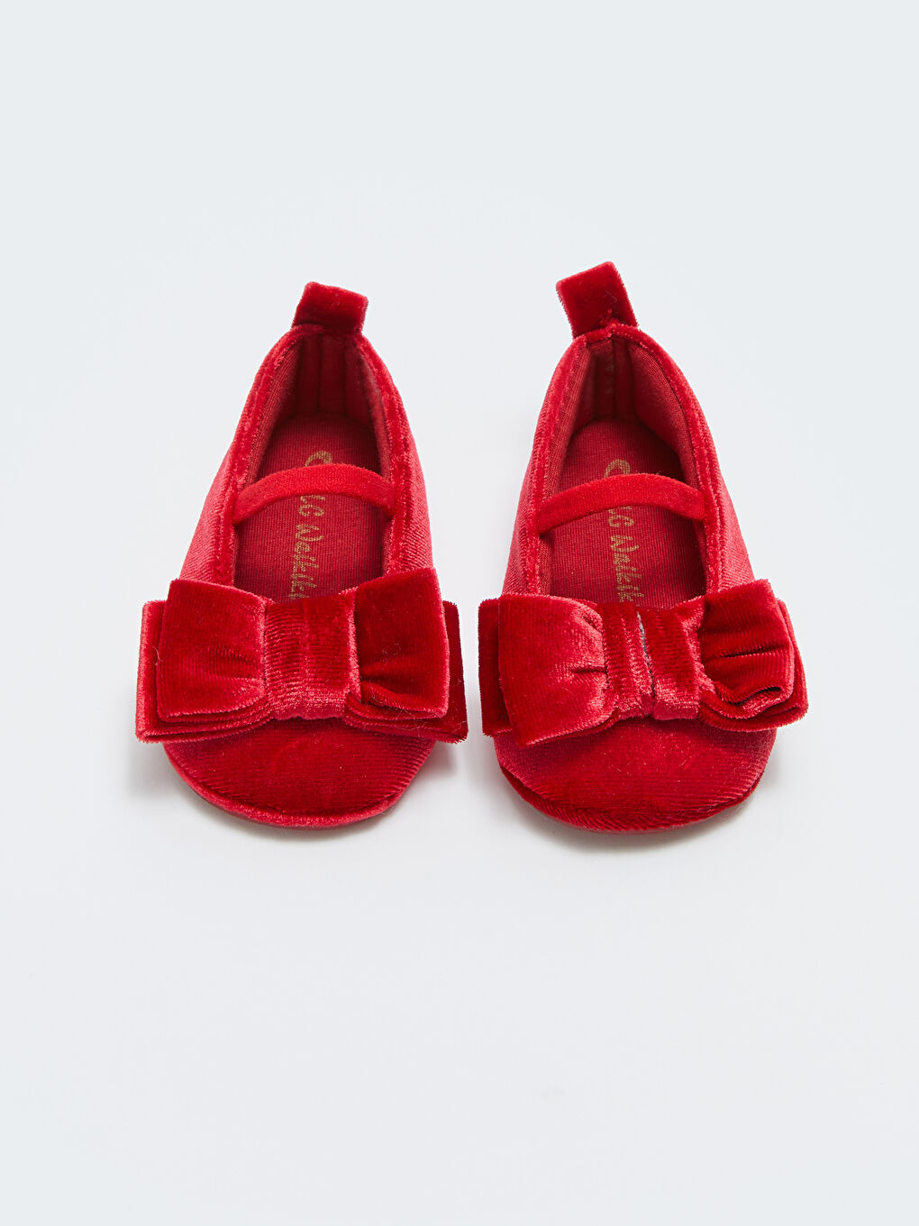 Kırmızı Fiyonk Detaylı Kız Bebek İlk Adım Ayakkabısı-4