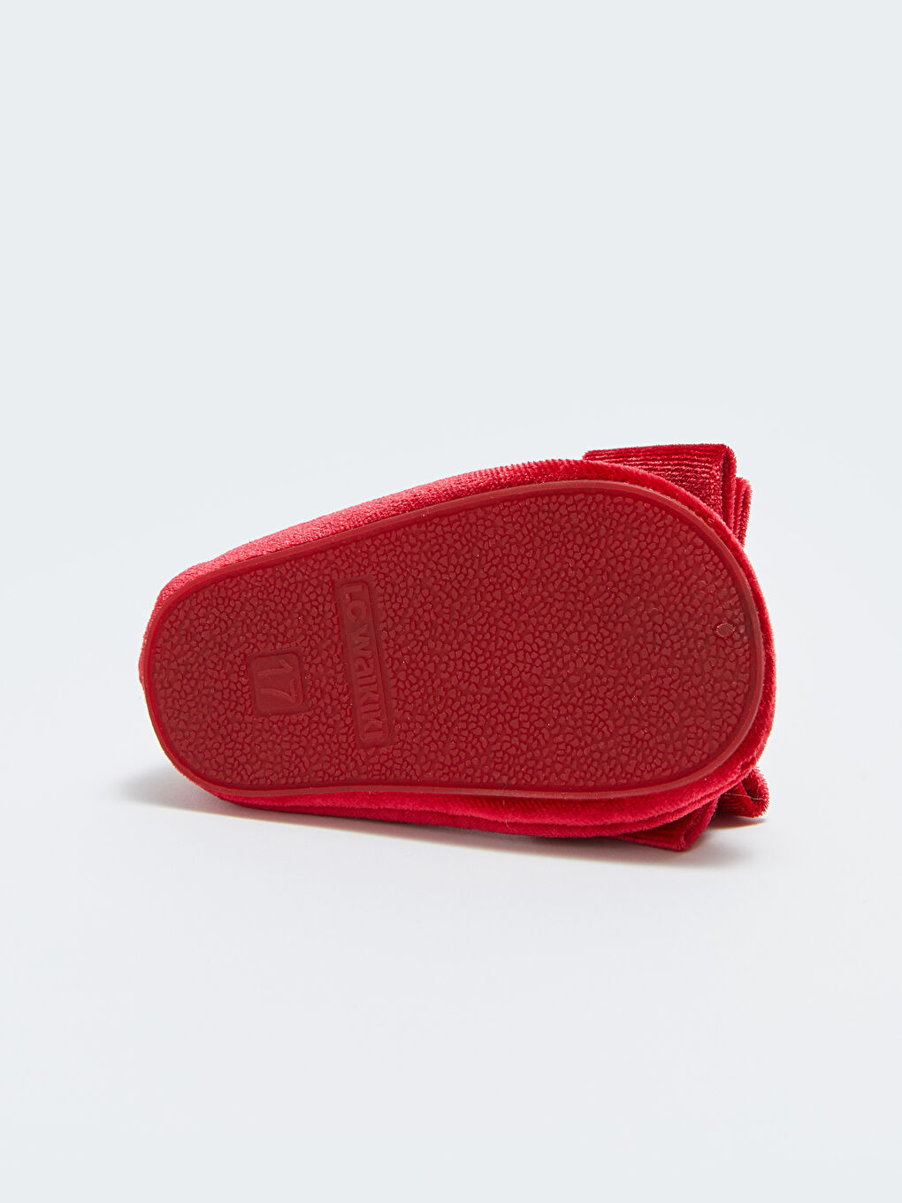 Kırmızı Fiyonk Detaylı Kız Bebek İlk Adım Ayakkabısı-5