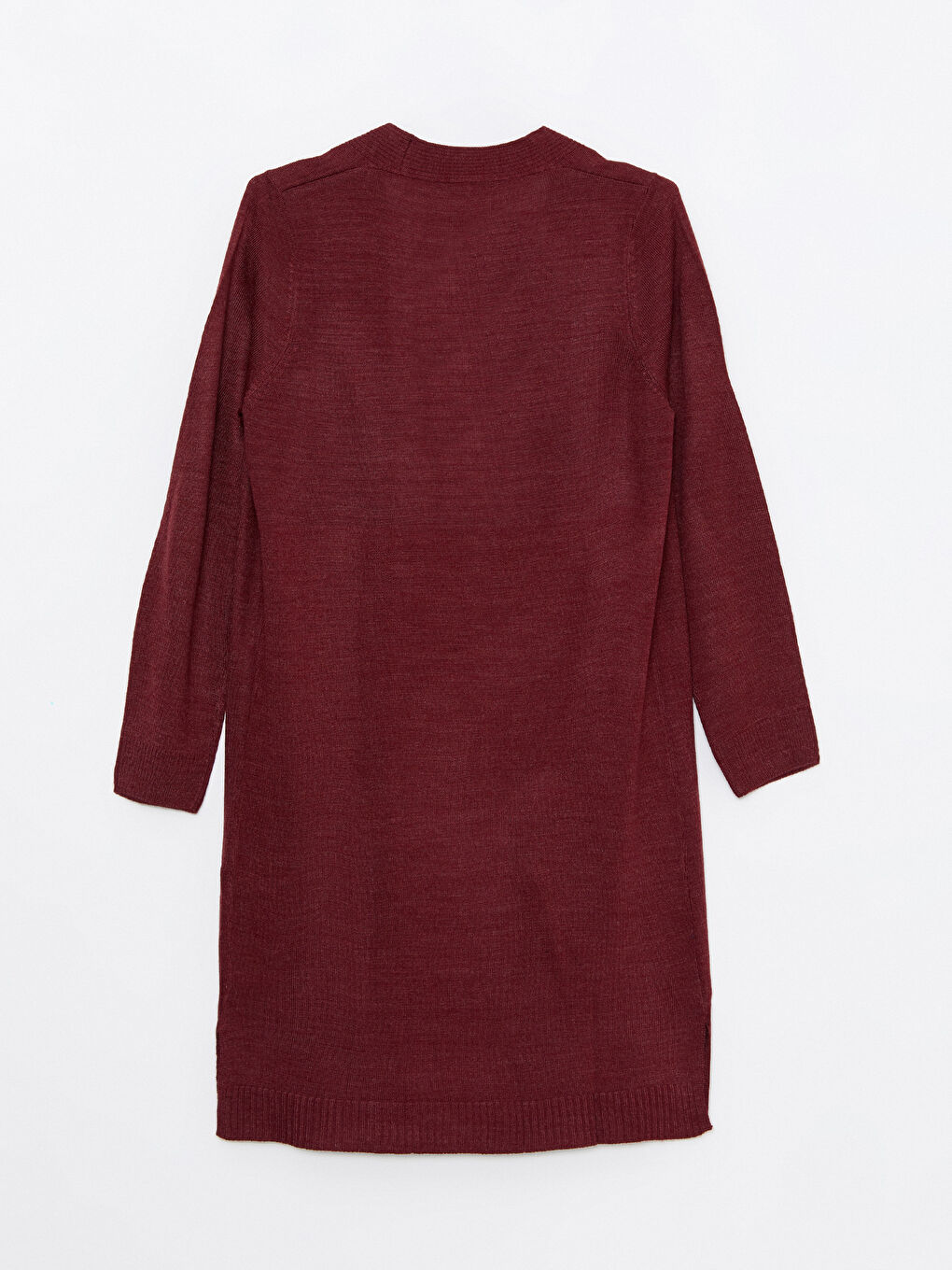 Şal Yaka Düz Uzun Kollu Kadın Triko Hırka-5