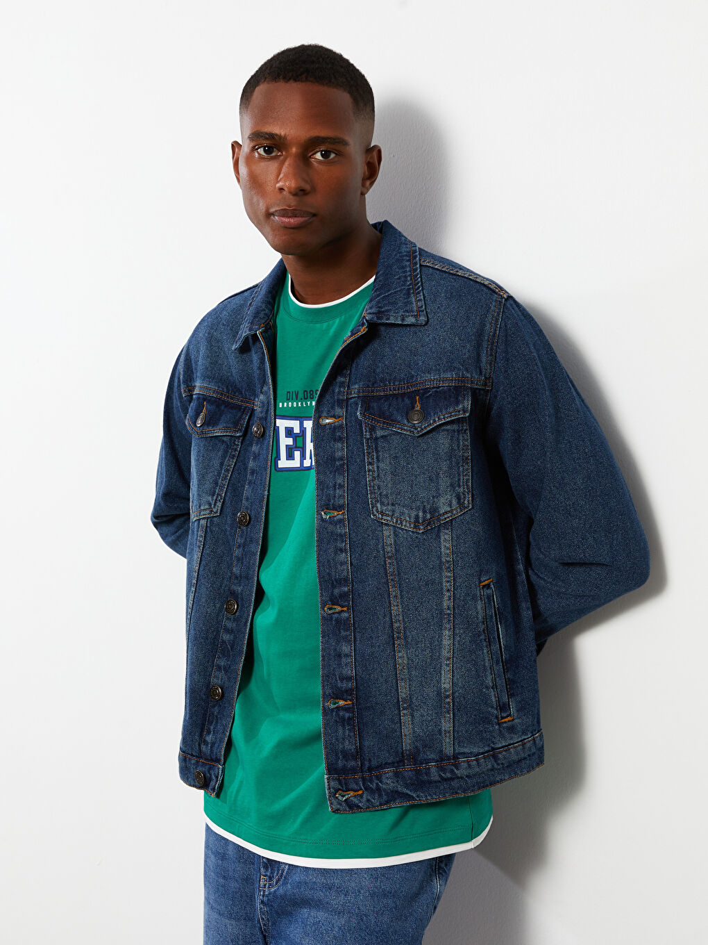 Standard Fit Men's Denim Jacket-1