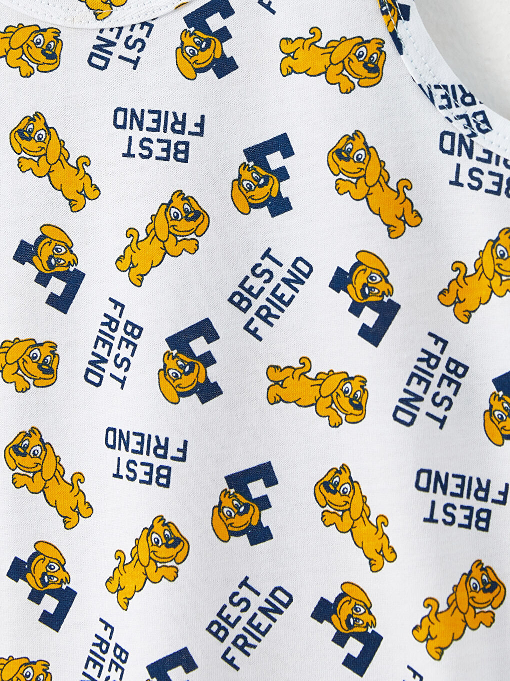 Crew Neck Printed Cotton Boy Singlet 2-Pack-3