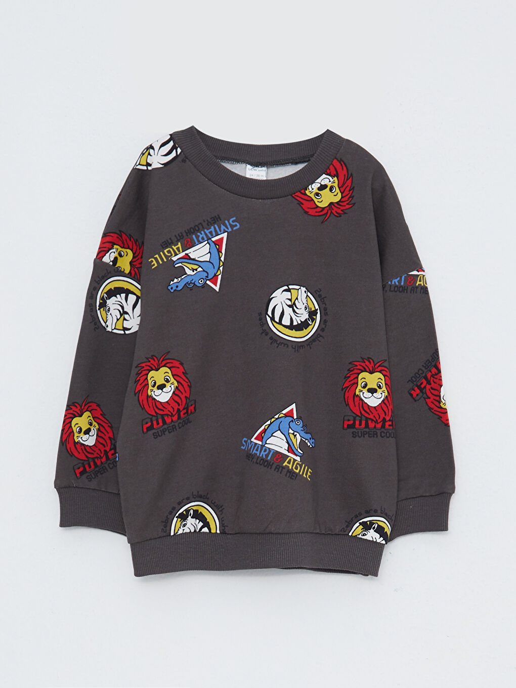 LCW baby Rundhalsausschnitt Langarm Bedrucktes Baby Jungen Sweatshirt -W29098Z1-LQ9