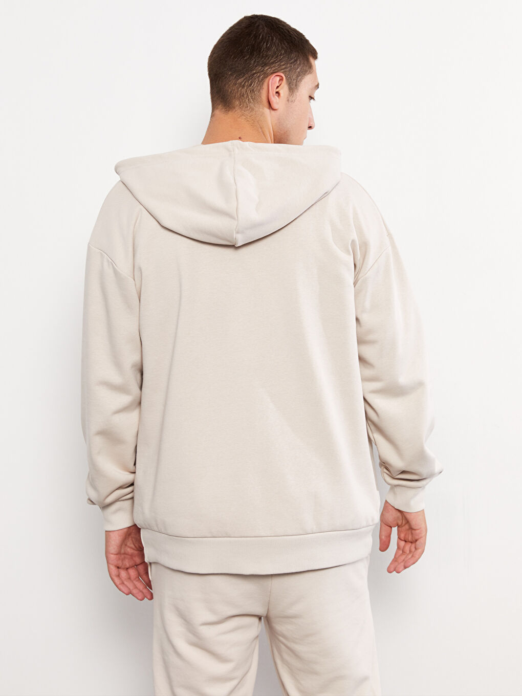XSIDE Hooded Long Sleeve Printed Men's Thick Sports Cardigan -W29115Z8-RW0
