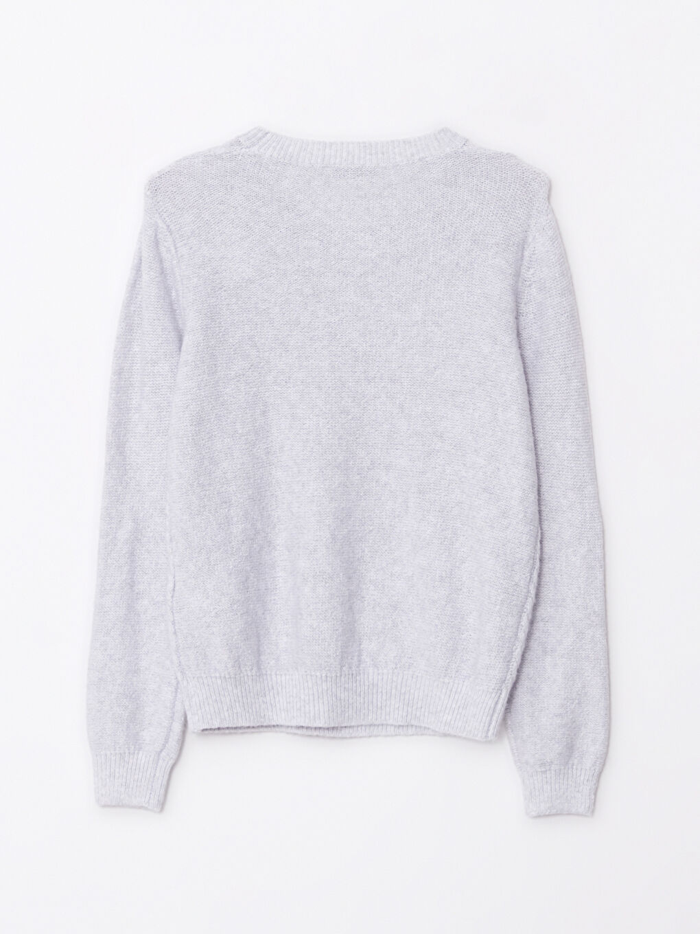 LCW Vision Rundhalsausschnitt Selbstgemustert Langarm Damen Strickpullover -W29130Z8-D5P