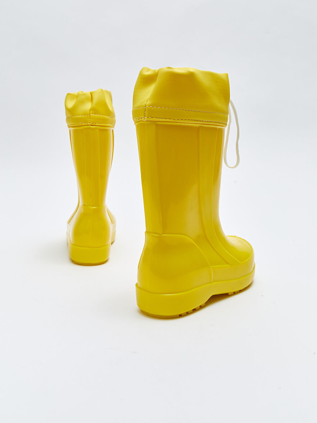 Sarı Elastik Bağcıklı Erkek Çocuk Yağmur Botu-4