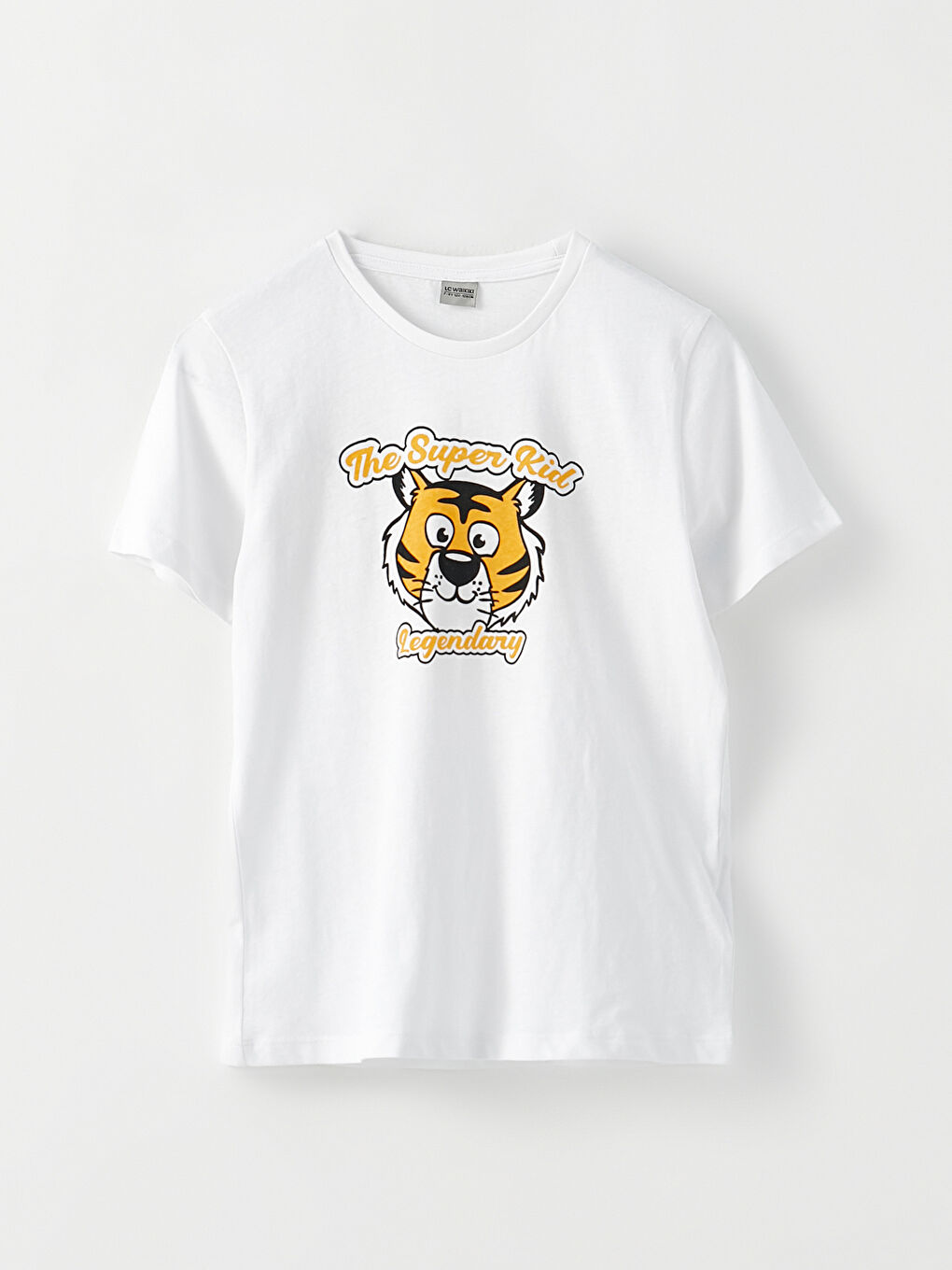 Crew Neck Printed Short Sleeve Cotton Boy T-shirt