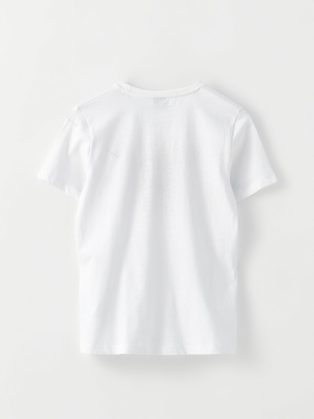 Crew Neck Printed Short Sleeve Cotton Boy T-shirt-1